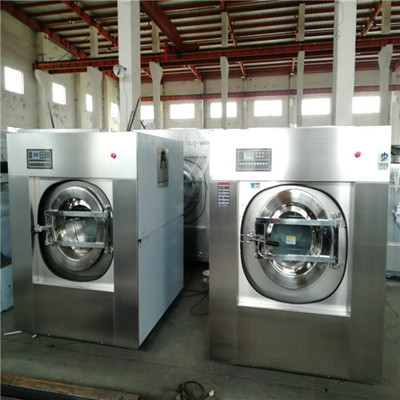 酒店賓館洗滌設備工作程序大型布草洗衣脫水機價格性能
